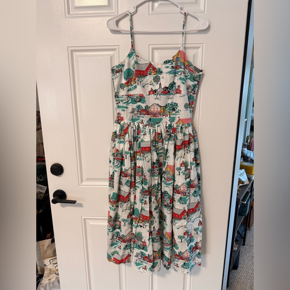 Bernie Dexter Chelsea Dress Home Sweet Home - Rare print